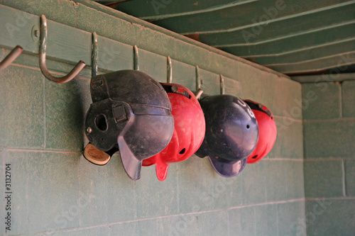 batting helmets