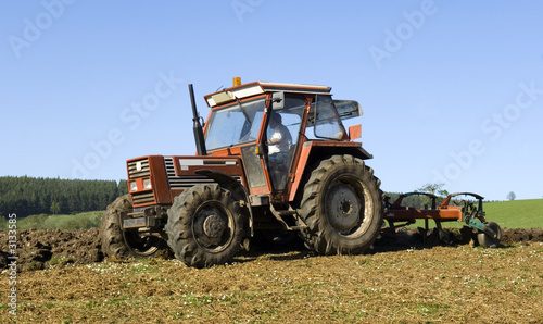 tractor ploughing