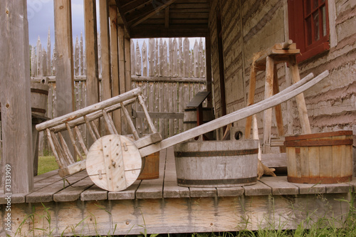 old wooden cart