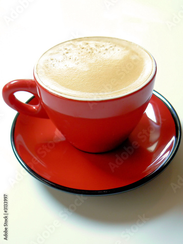 tasse à café rouge