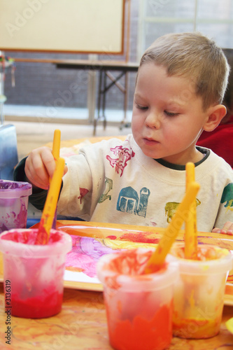 child painting