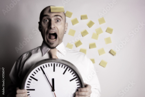 businessman forgets his schedule