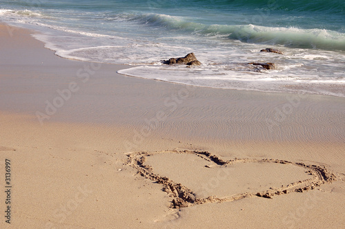 coeur et plage
