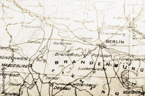 germany map with berlin