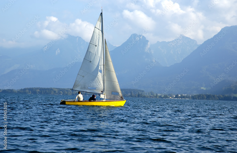 sailboat on a lake