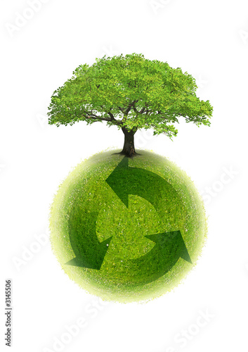 Fototapeta Naklejka Na Ścianę i Meble -  planète terre recyclage