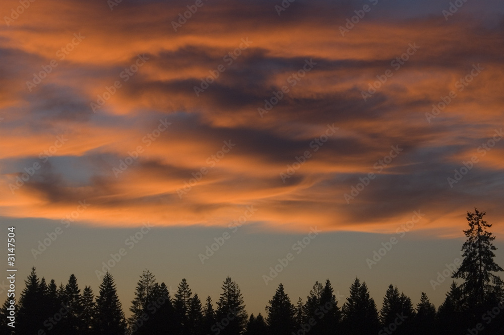 Obraz premium burning clouds