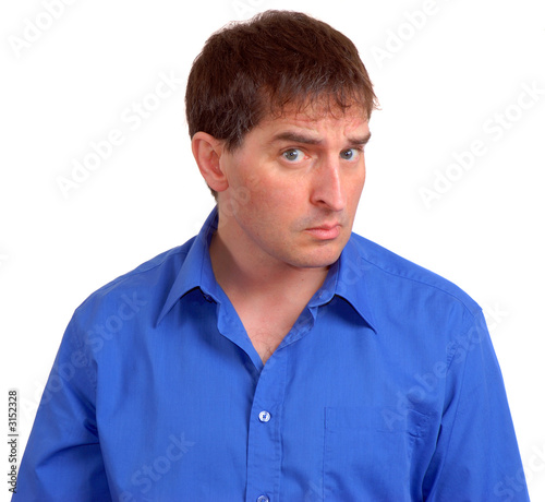 man in blue dress shirt 2