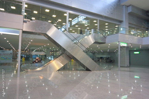 escalators in business centre