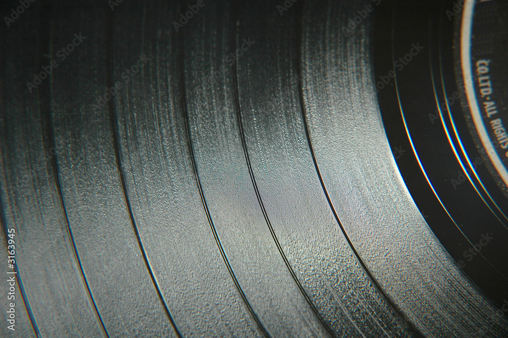 Obraz premium vinyl record grooves