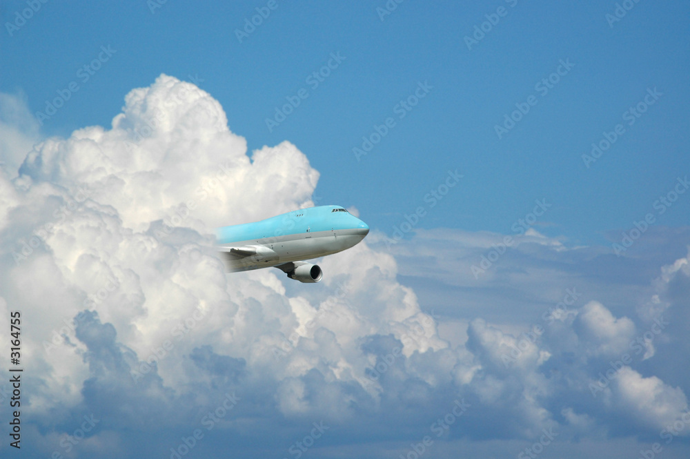 Obraz premium jumbo out of the sky