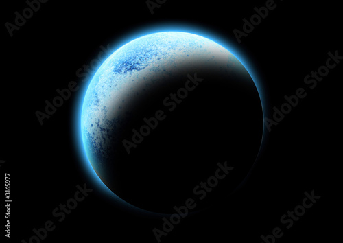 фотографія the blue planet