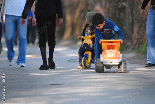 kid's playing outside