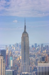 Wandcirkels Empire State Building Empire State Building boven Manhattan  © Matt Apps