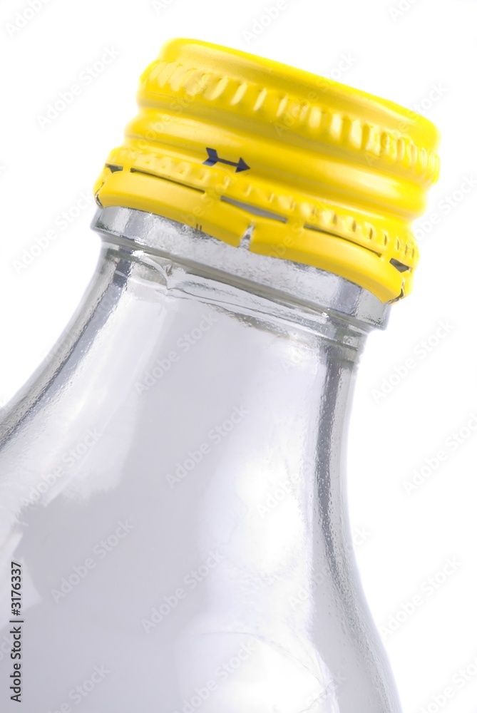 yellow cap on bottle yellow cap on bottle