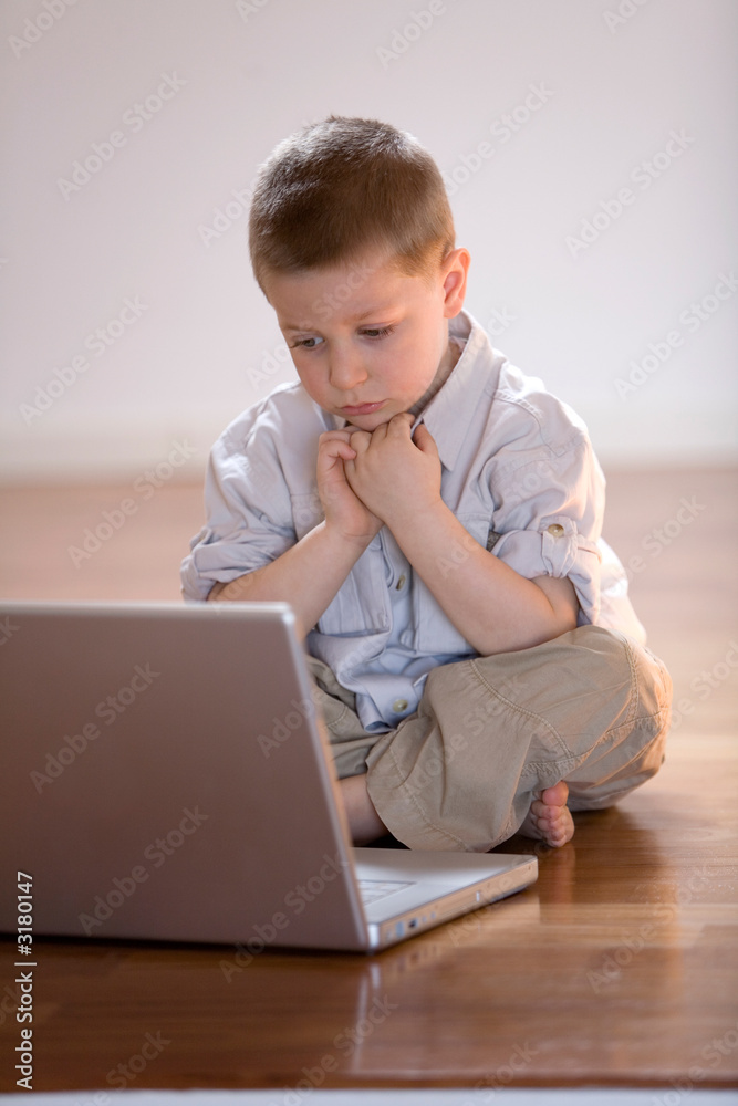 child with computer child with computer