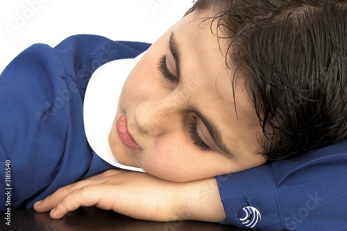 sleeping pupil