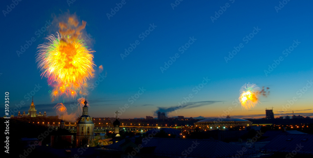fireworks in moscow