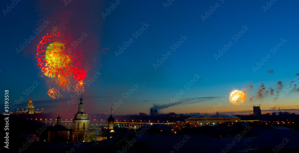 fireworks in moscow