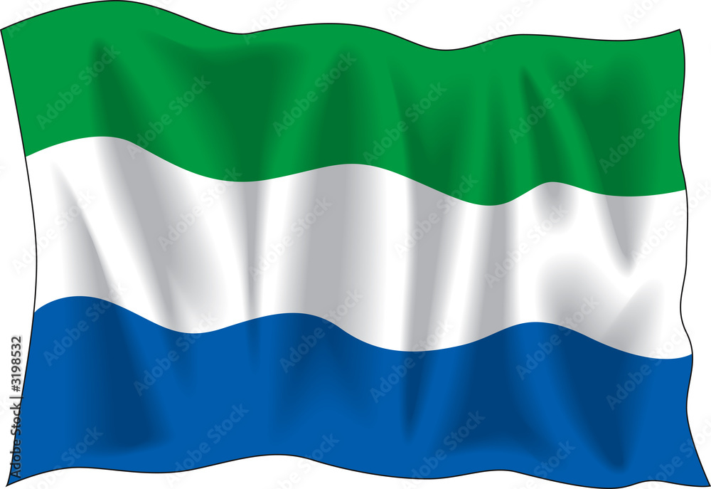 Fototapeta premium flag of sierra leone