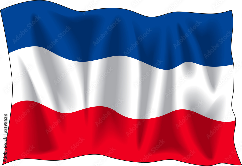 Fototapeta premium serbian flag