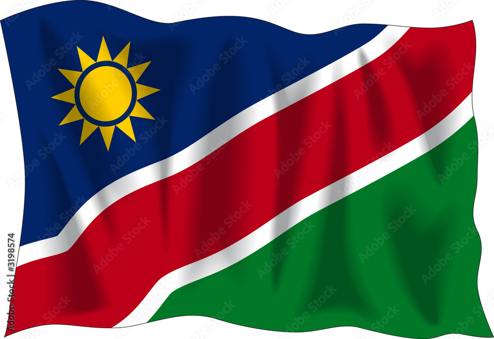 Naklejka premium flag of namibia