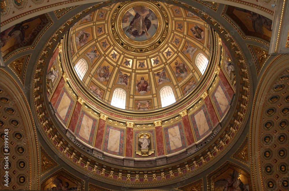 interior dome of basillica
