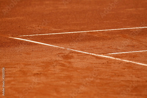 lines at tennis court