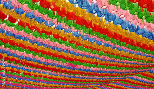 colorful lanterns to celebrate buddha's birthday