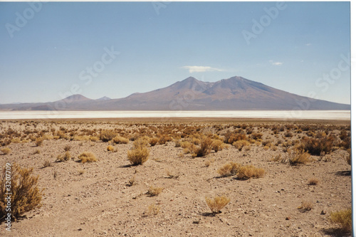 salar white desert with mountains  uyuni  bolivia