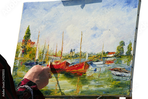 realisation d'un tableau a la spatule