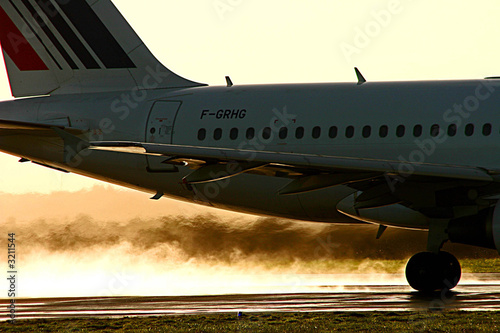 sur le tarmac pleine puissance