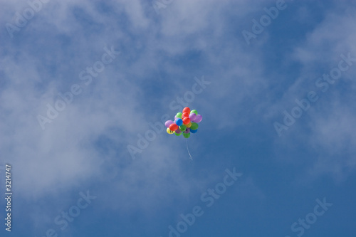balloons in the sky