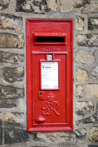 red royal mail post box