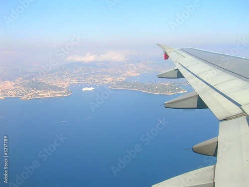 vol au dessus de la cote d'azur