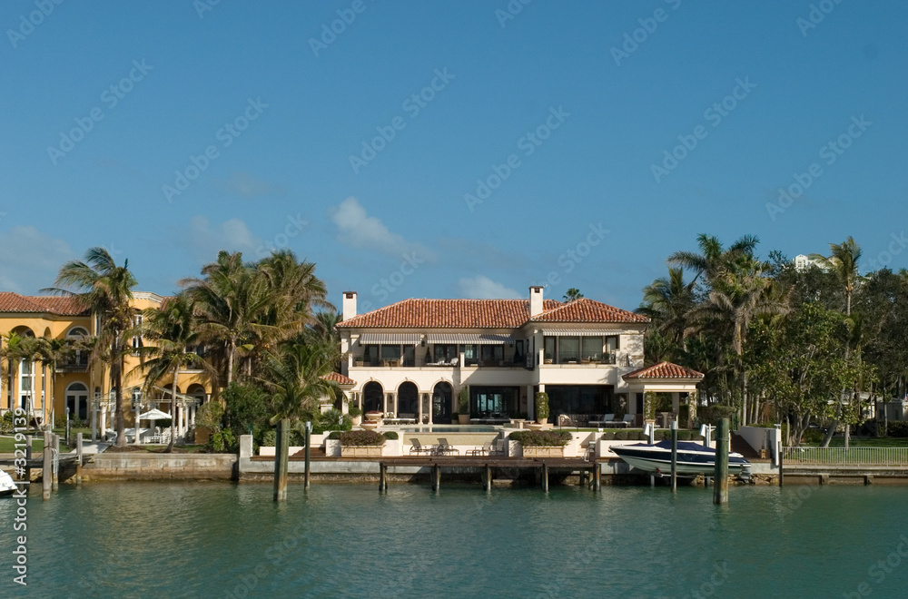  mansion with small boat