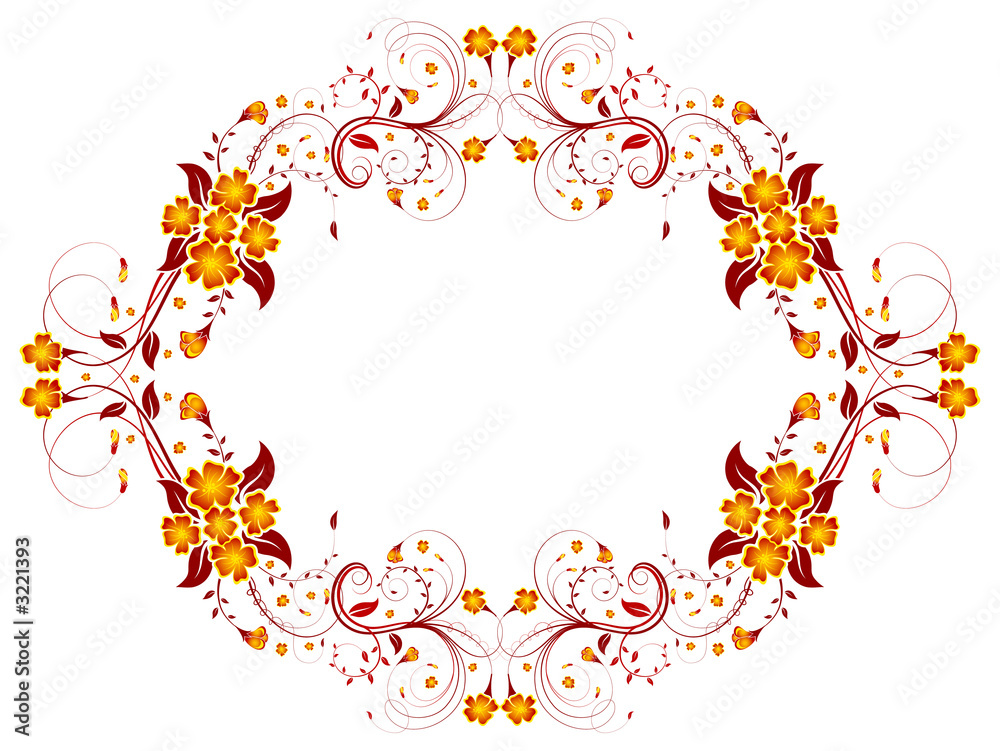 Obraz premium floral frame