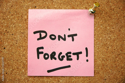 dont forget note