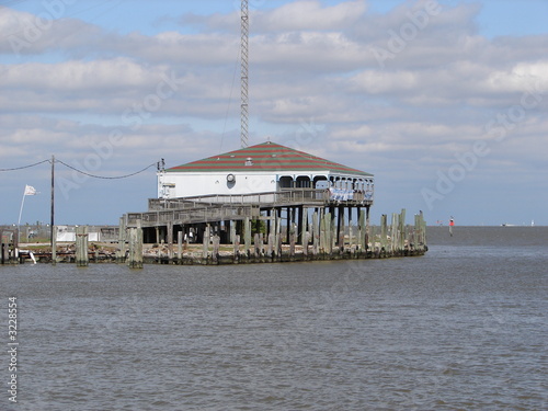 abandoned beach house on gulf of mexico