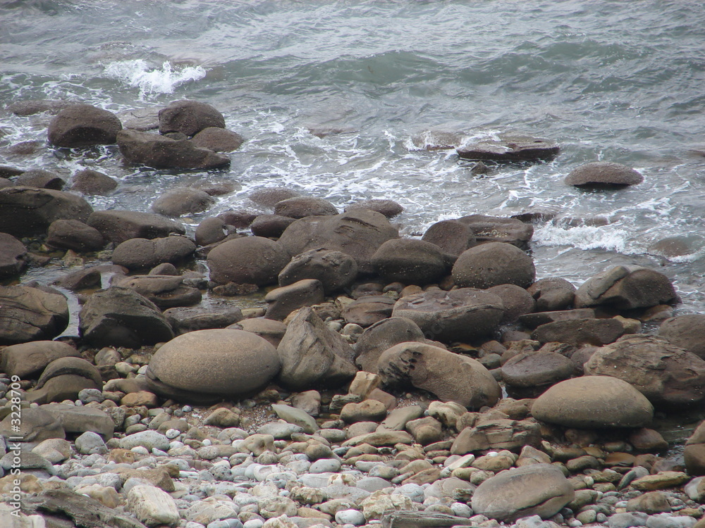 round boulders waiting to go swimming
