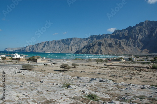 the mountain, a fishing village and the ocean