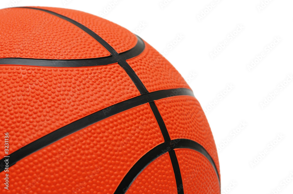 Obraz premium orange basketball isolated on the white background