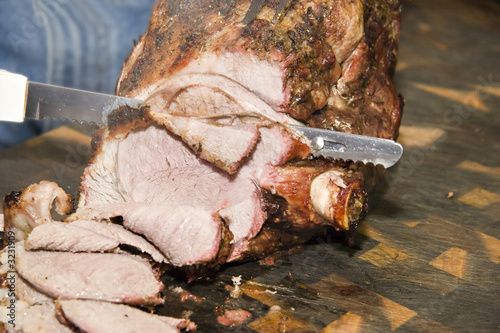 carving the roast