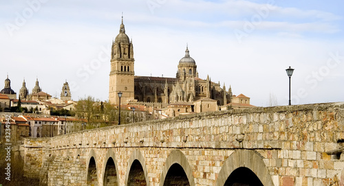 roman bridge in salamanca photo