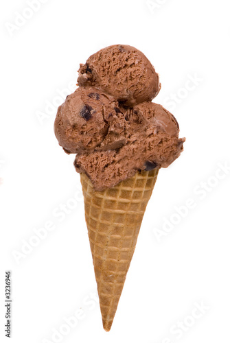 chocolate ice cream cone
