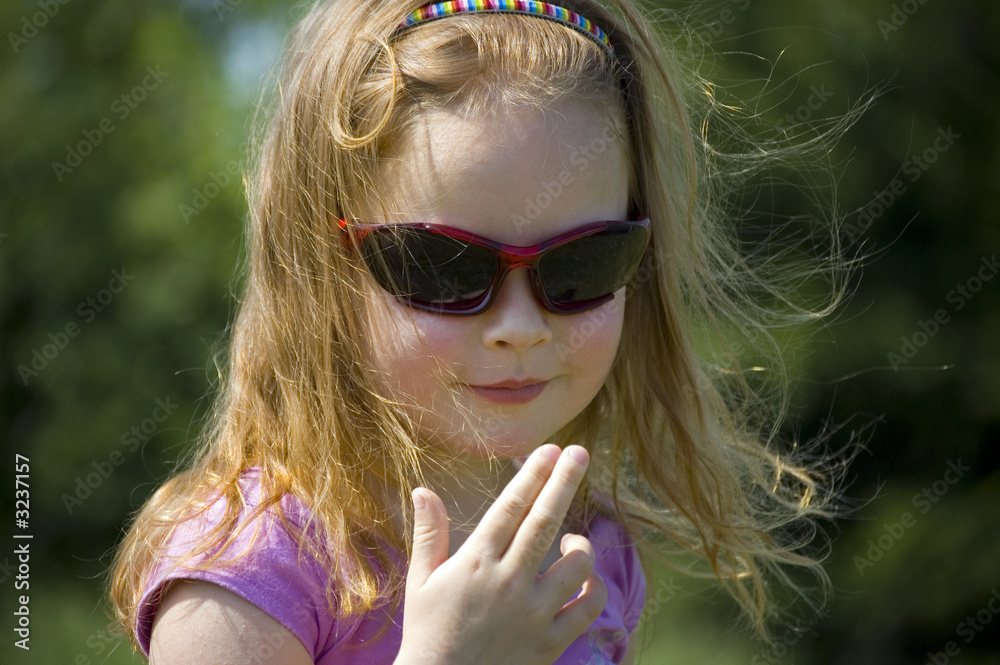 young girl - looking like a model