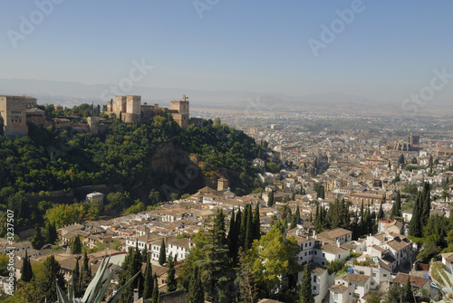 view at the alhambra granada spain