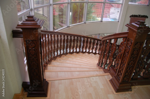 wooden staircase