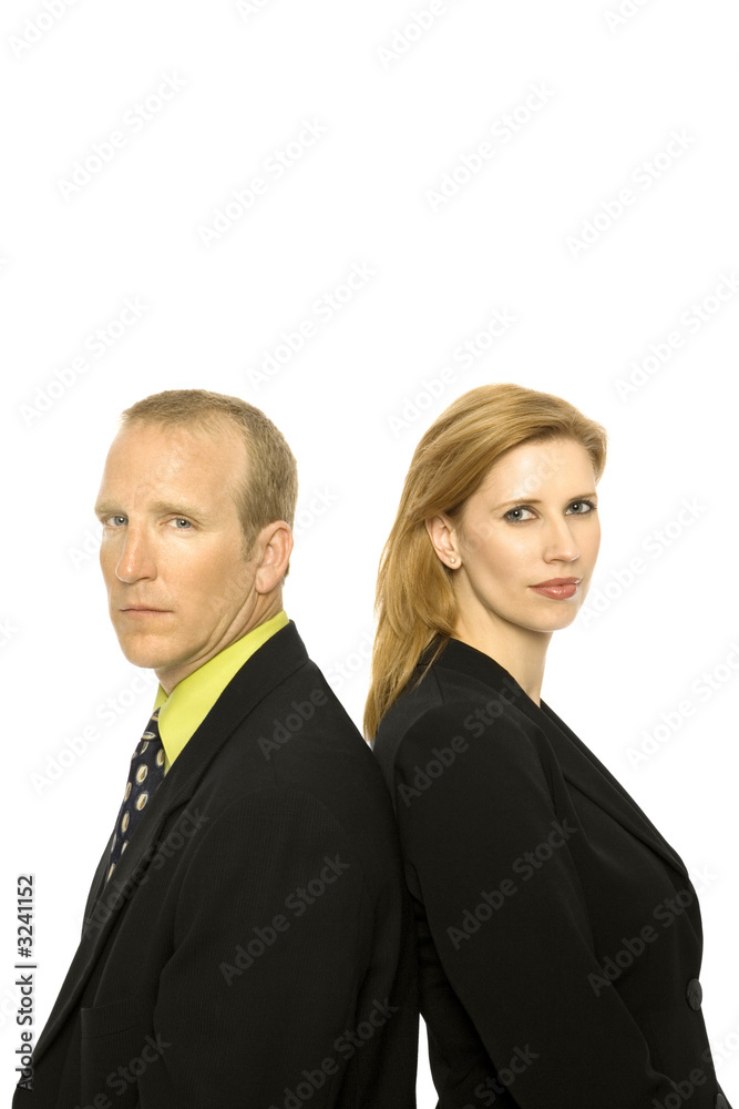 business people stand together