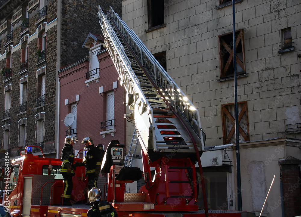 Naklejka premium pompiers